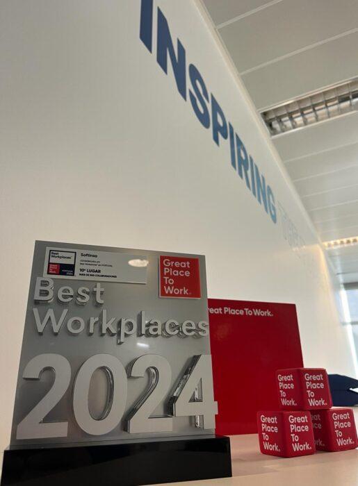 Softinsa is one of the winning companies of the Best Places to Work in Portugal